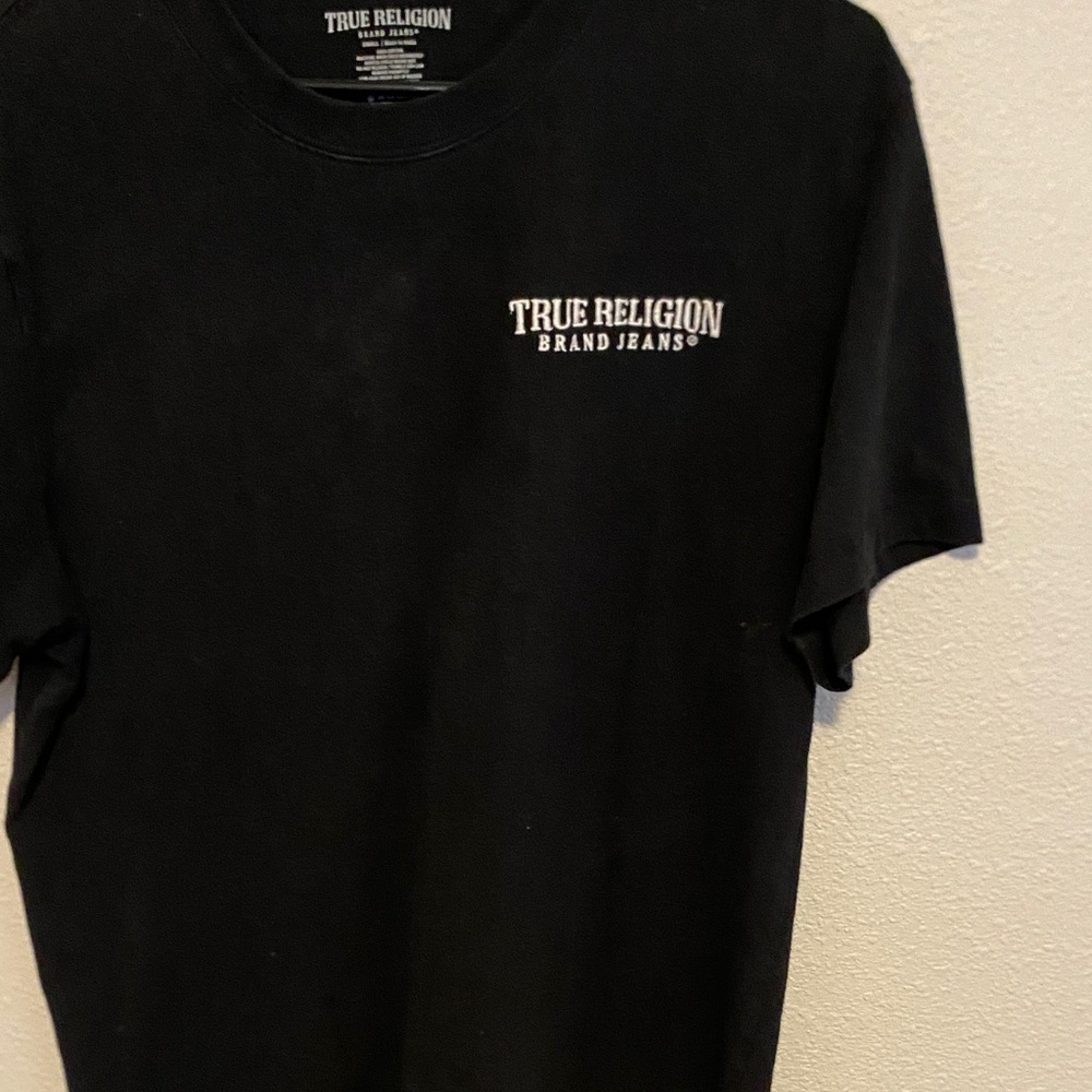 True Religion Black Short Sleeve Tee